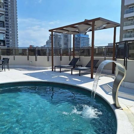 Lindo Flat No Edificio Cosmopolitan, Com Garagem E Piscina Santos (Sao Paulo) Exterior foto